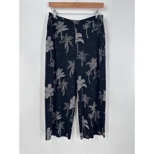 J. Jill Black and White Cropped Pants